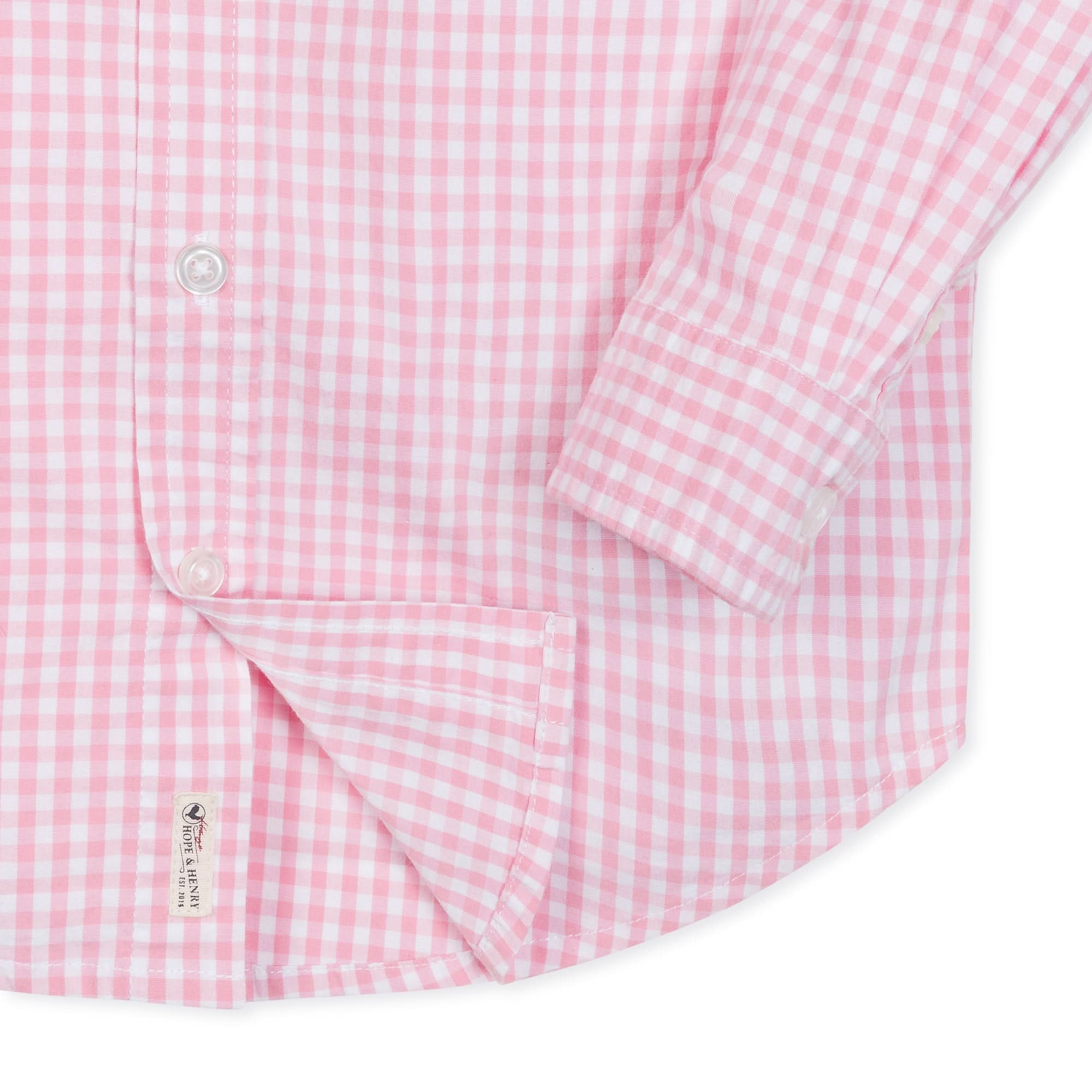 Stretch Organic Poplin Button Down Shirt - Baby