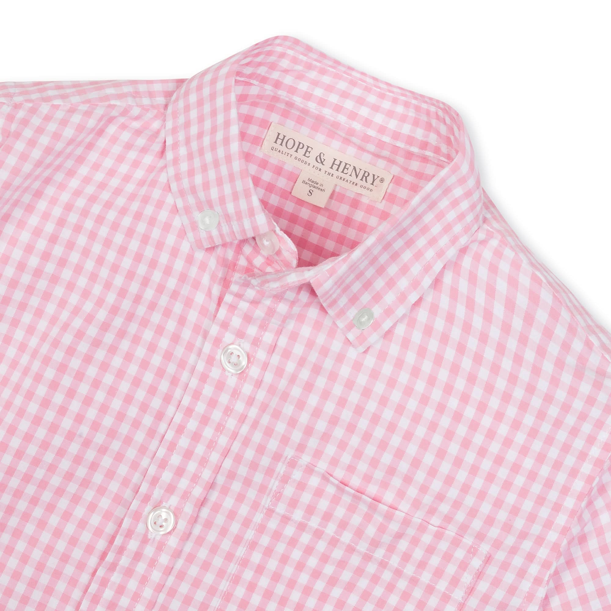 Stretch Organic Poplin Button Down Shirt - Baby