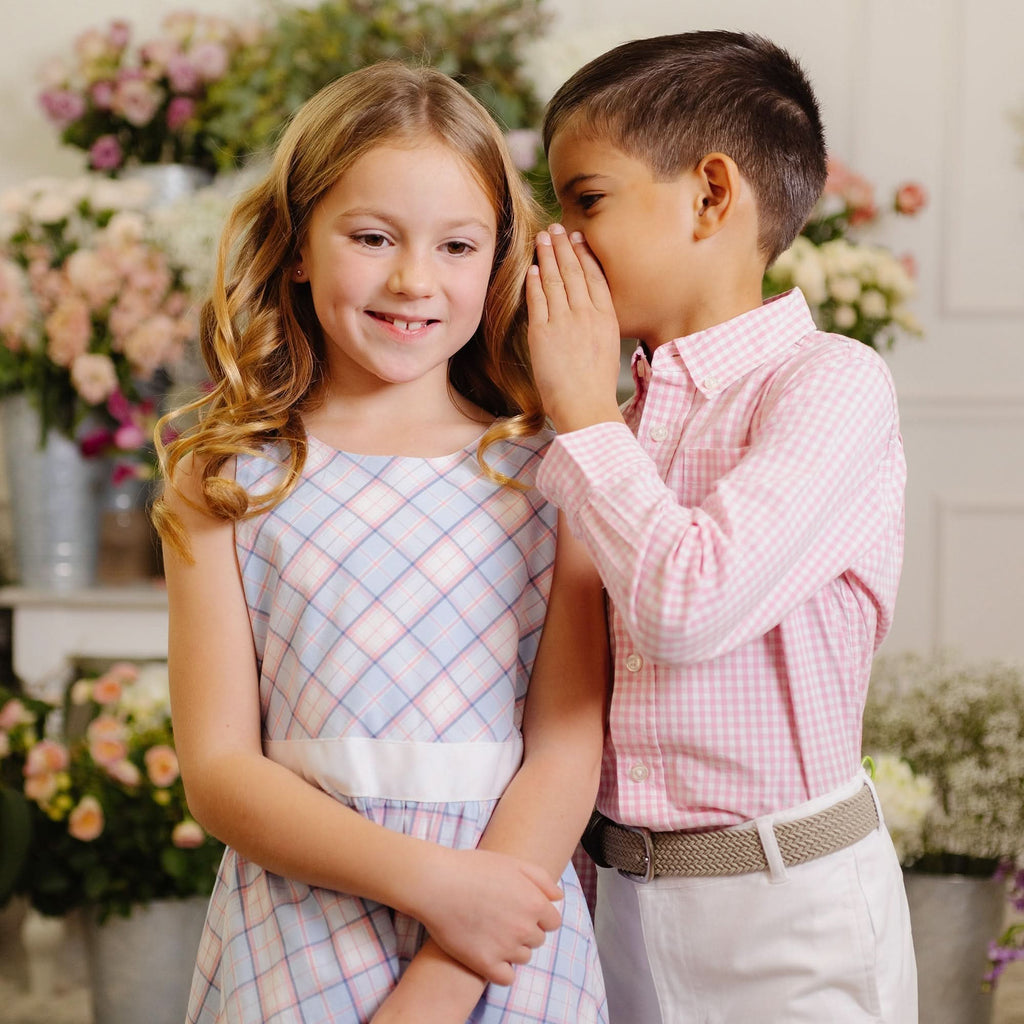 Stretch Organic Poplin Button Down Shirt - Baby