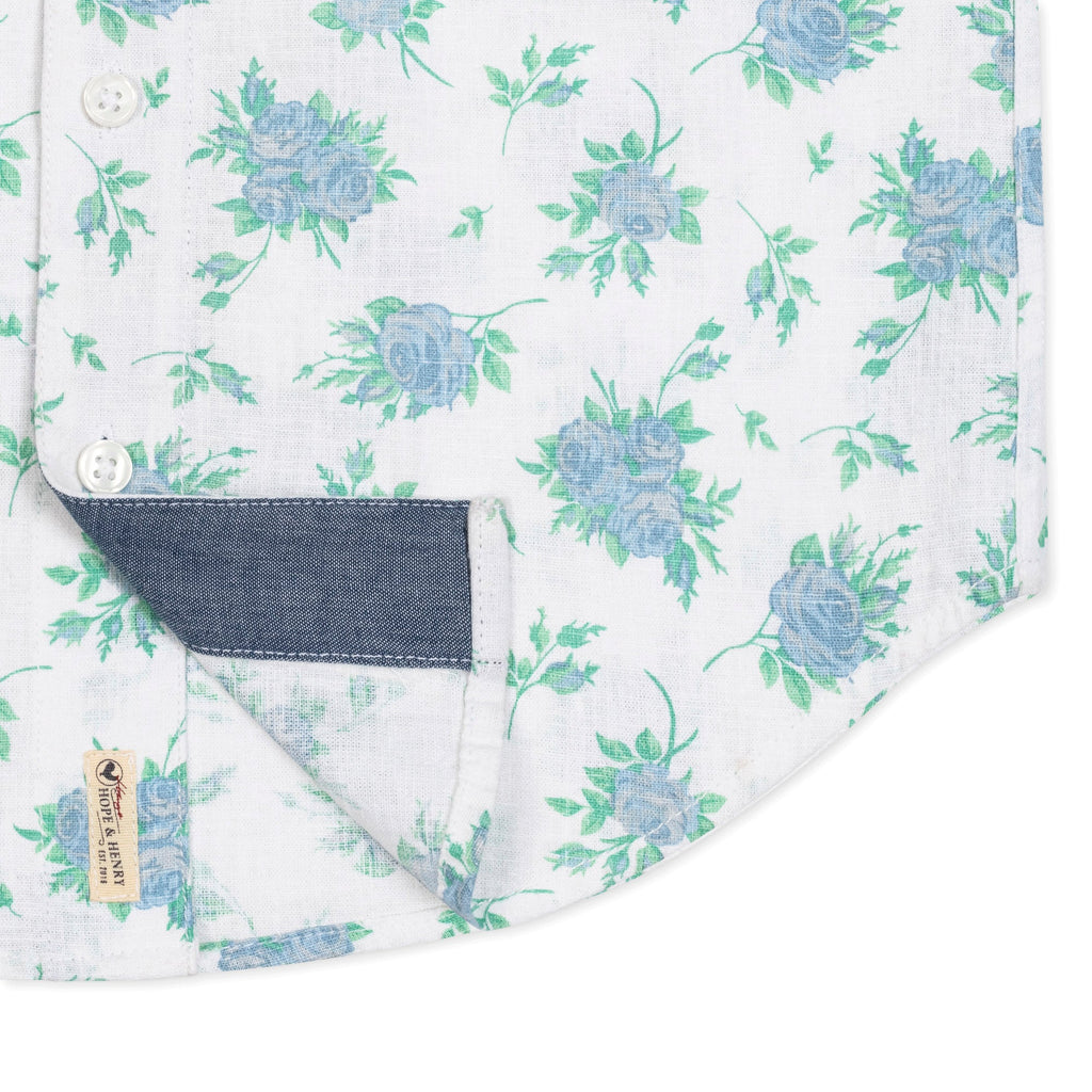 Linen Short Sleeve Button Down Shirt - Baby