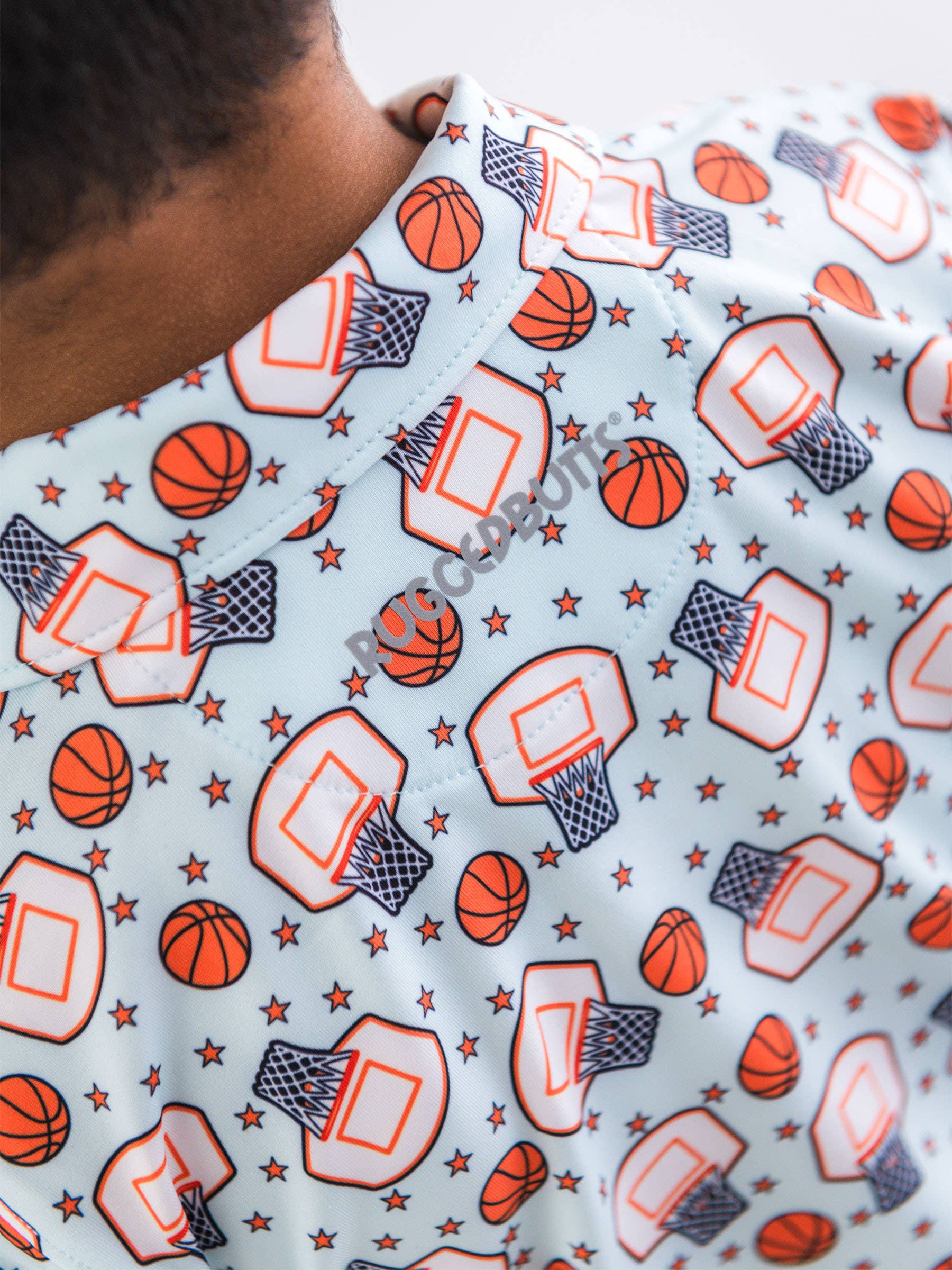 Boys Basketball Star Knit Short Sleeve Performance Polo