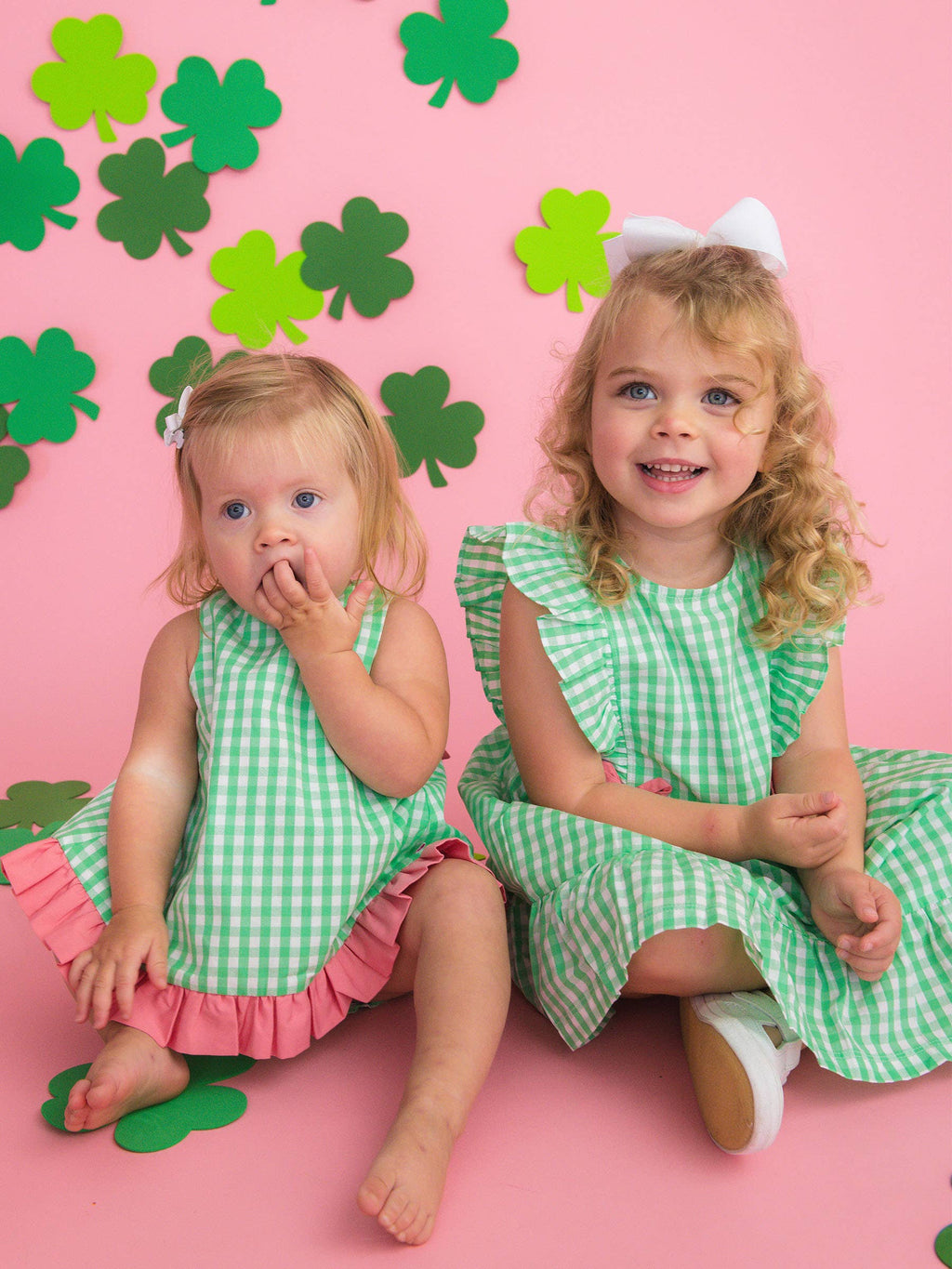 Baby Girls Classic Spring Bud Gingham Ruffle Swing Top & Bloomer Set