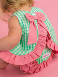 Baby Girls Classic Spring Bud Gingham Ruffle Swing Top & Bloomer Set
